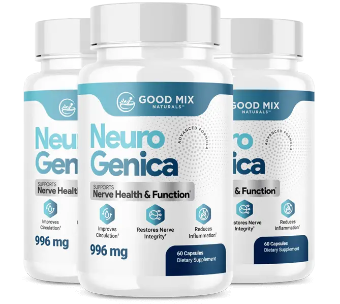 3-bottle Neuro Genica package, 180 capsules