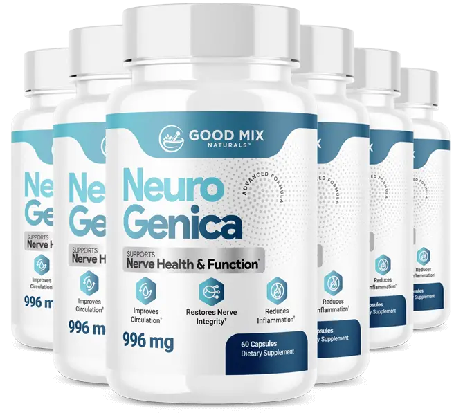 6-bottle Neuro Genica package, 360 capsules